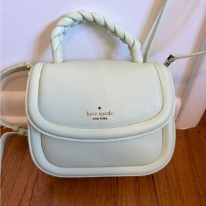Kate Spade New York Leather Puffy Handbag with Braided Handle